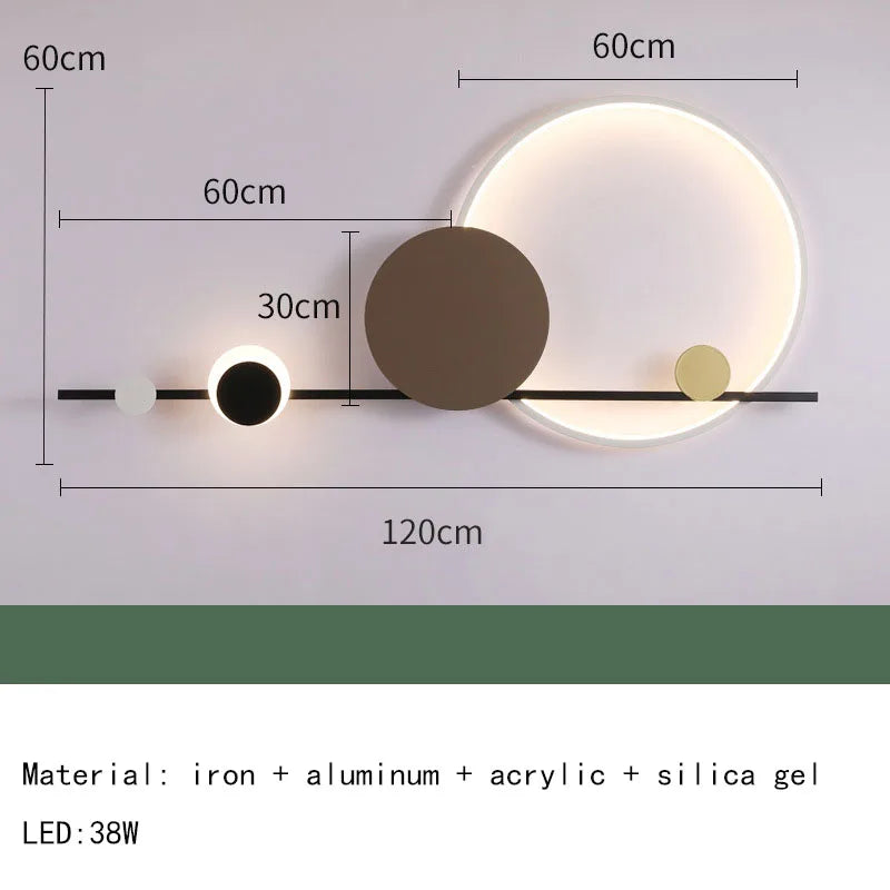 DecorBites™ Art Deco LED Wall Lights: Hotel Dining Room Sconce Stairs Aisle Corridor Lamp