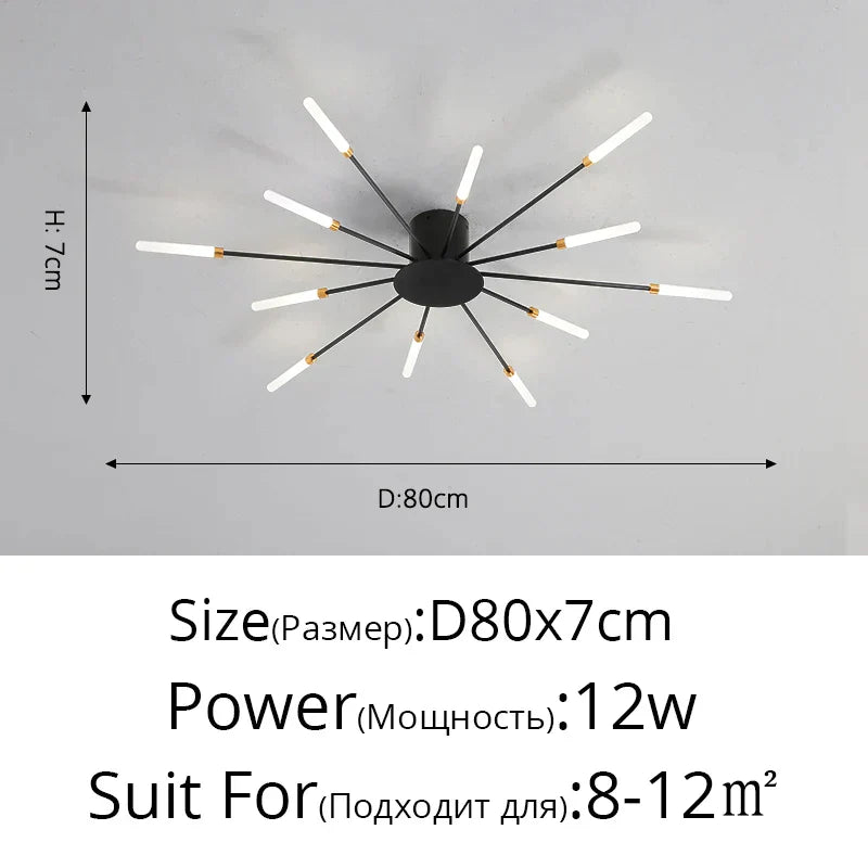 DecorBites™ Acrylic LED Ceiling Lights for Bedroom Hall Living Kids Room Lamps