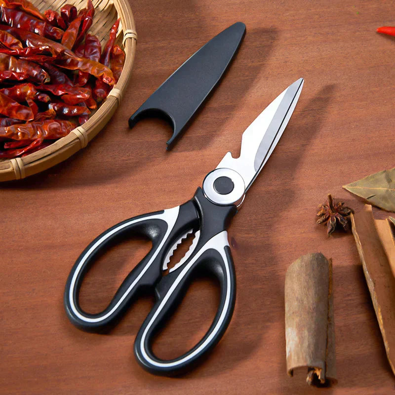 Ciseaux de cuisine DecorBites™ en acier inoxydable, multi-usage pour volaille, poisson et viande