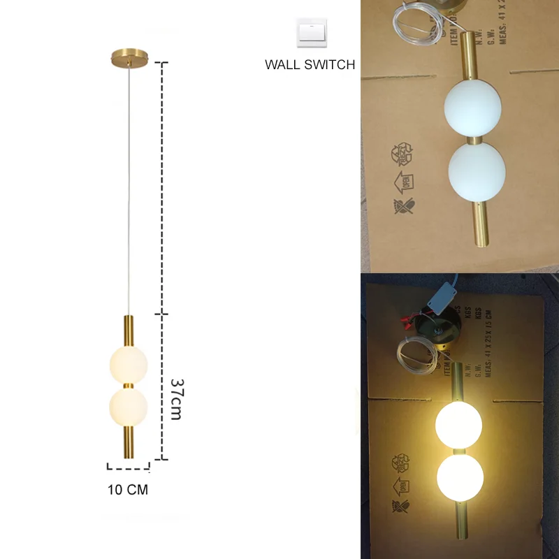 Nordic Gold 4-Globe Metal Pendant Light