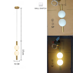 Nordic Gold 4-Globe Metal Pendant Light