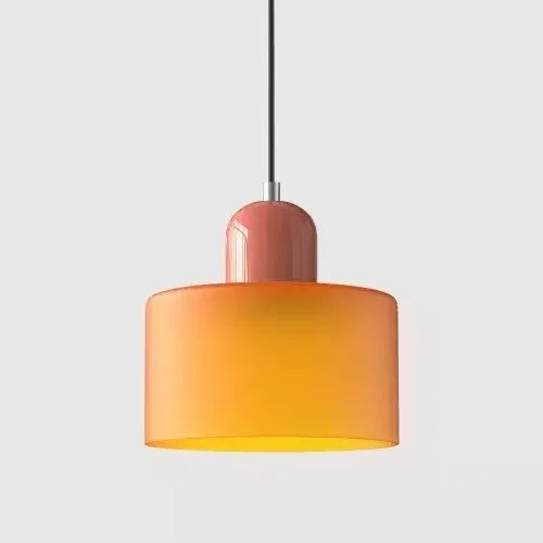 Vintage Stained Glass Mini Pendant Light