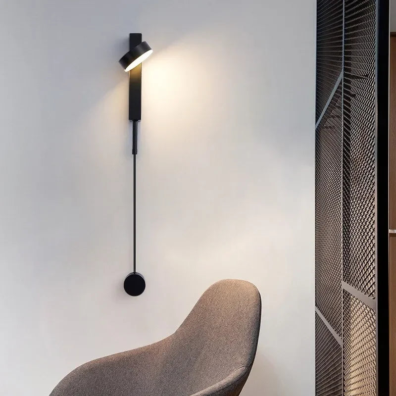 DecorBites™ Adjustable LED Wall Lamp Rotation Dimming Switch Indoor Sconce Lighting