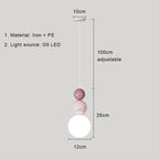 Nordic Cream Metal Pendant Light