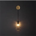 DecorBites™ Golden Glass Wall Lamp: Luxury Post-modern Wall Sconces for Hotel Villa, Living Room, Aisle