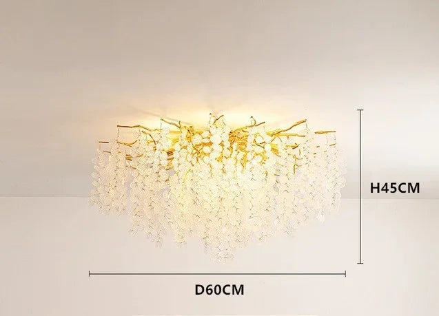 DecorBites™ Crystal Money Tree Chandelier - Modern LED Suspension Light for Luxury Living Areas