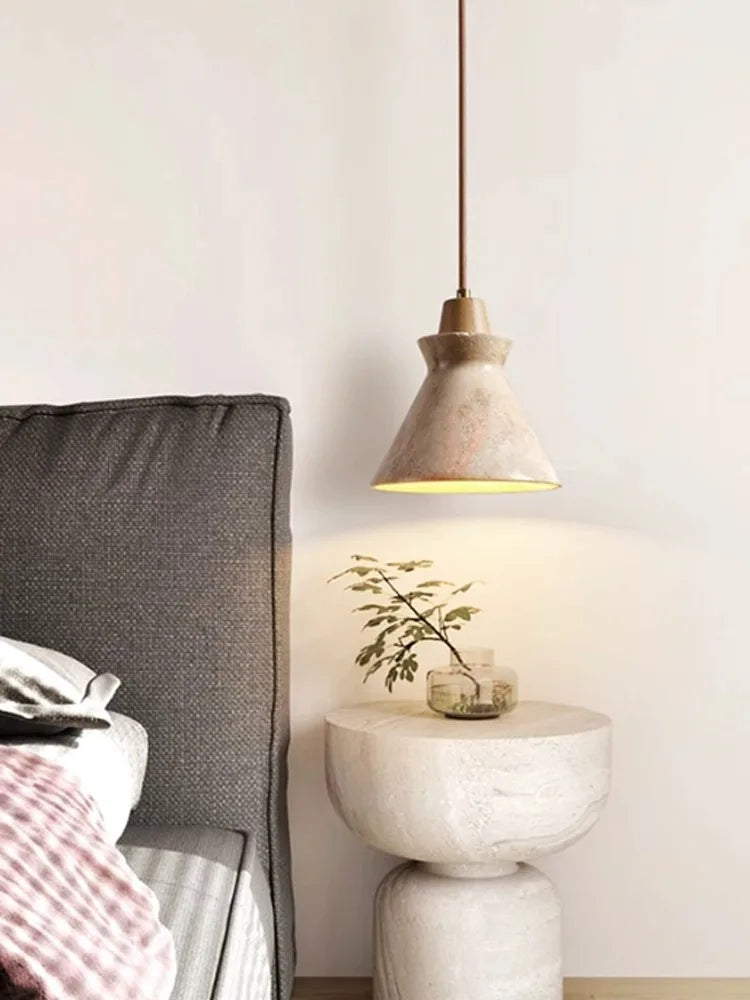 مصباح علاقي بتصميم كهف ياباني أصفر من DecorBites™ لغرفة النوم والمطعم والبار