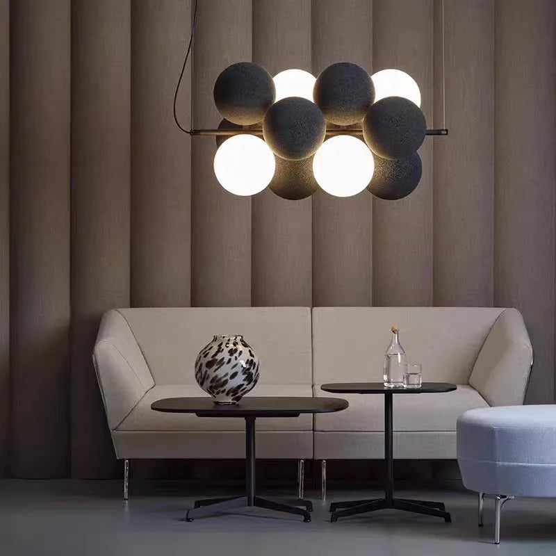 DecorBites™ Abstracta Pendant Lamp: Stylish Designer Fabric Chandelier for Home, Office, and Dining Space