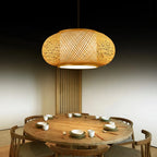 Japanese Bamboo Woven Pendant Lantern