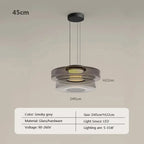 Nordic Glass Pendant Light in Green or Gray