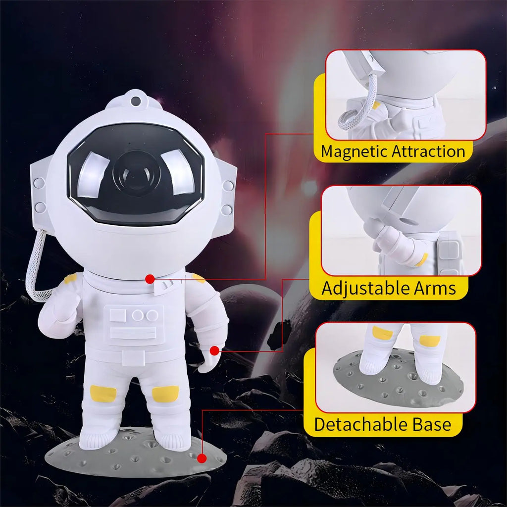 DecorBites™ Galaxy Star Projector Night Light Remote Control Timer Kids Gift