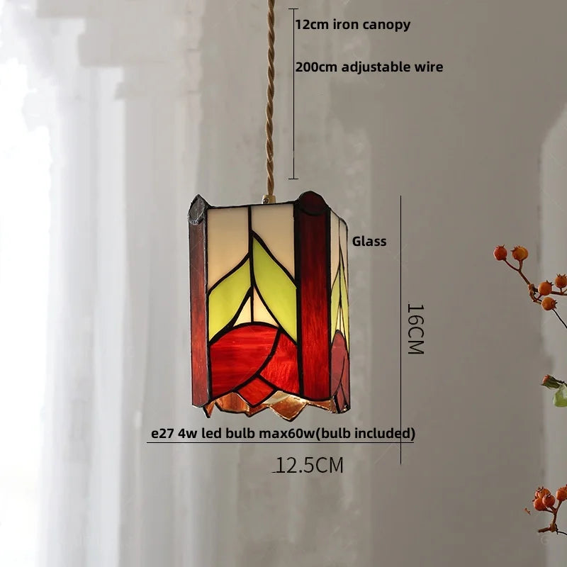 DecorBites™ Copper Knob Switch LED Pendant Lamp, Adjustable Glass Dining Room Lighting