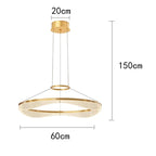 Modern Sculptural Ring Pendant Light Chandelier