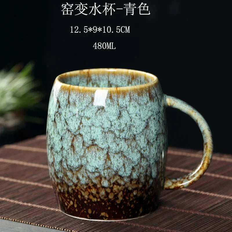 DecorBites™ 480ml Ceramic Mug - Kiln Change Coffee Cup - Porcelain Tea Mugs - Wholesale Drinkware