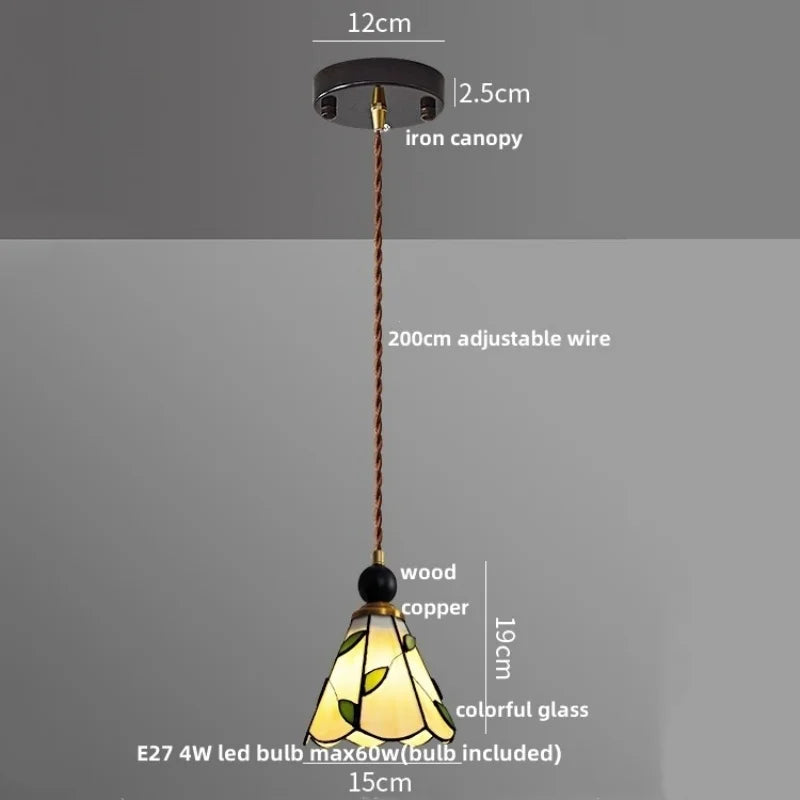 DecorBites™ Clear Glass LED Pendant Light Bar Dining Room Decor Hang Lamp Luminaire