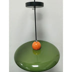 French Cream Flying Saucer Metal Pendant Light