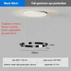 Modern Ring LED Pendant Light in Black or White