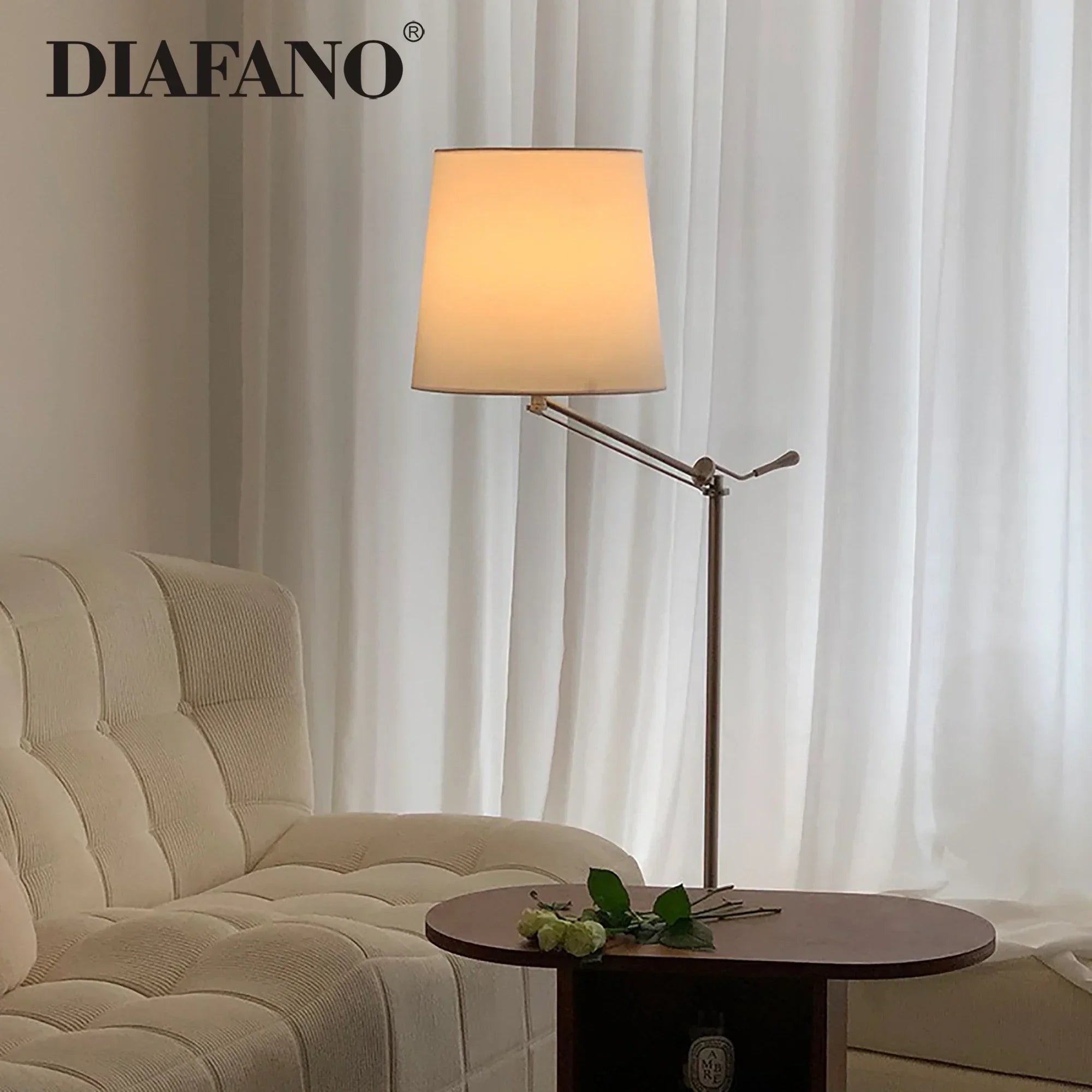 DecorBites™ Adjustable LED Floor Lamp for Modern Industrial Decor