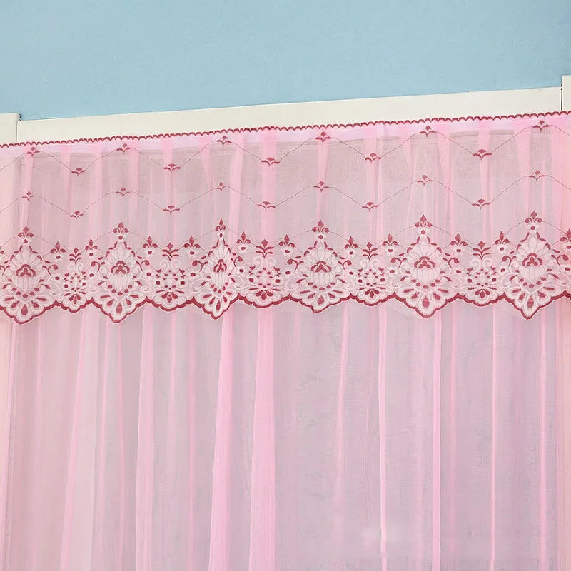 ستارة باب شبكية للحشرات الصيفية بتطريز من الدانتيل من DecorBites™ لغرفة المعيشة وغرفة النوم