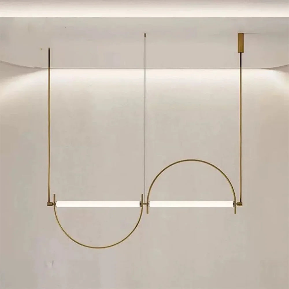 Minimalist Chrome Alloy LED Pendant Light