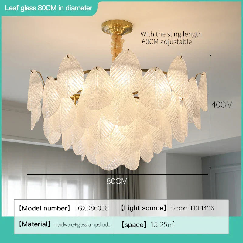 DecorBites™ French Luxury Cream Crystal Living Room Light Modern Simple Net Red
