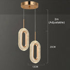 Nordic Ring LED Pendant Light in Iron, Aluminum & Acrylic