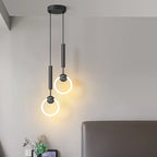 Modern Black Gold Iron Acrylic Pendant Light