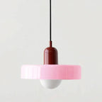 Nordic Vintage Orange Glass Pendant Light