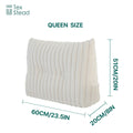 DecorBites™ Headboard Wedge Pillow - Triangular Bed Rest Support & Reading Bolster