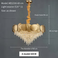 DecorBites™ Elegant Crystal Chandelier for Villa Hotel Project Bedroom Restaurant Living Room
