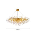 DecorBites™ Crystal Water Drop LED Chandelier for Luxurious Living Room Decor.
