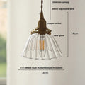 DecorBites™ Amber Glass LED Pendant Light - Nordic Modern Balcony Foyer Coffee Wall Lamp