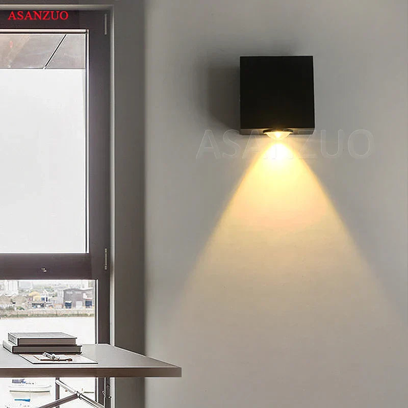DecorBites™ 3W LED Square Wall Lamp Spot Light Modern Home Decoration