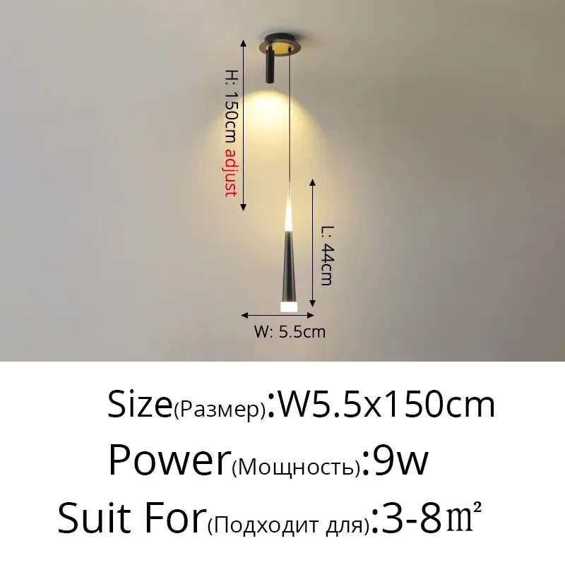 أضواء معلقة هندسية LED من DecorBites™ لغرفة المعيشة وغرفة النوم والمطبخ، مصابيح معلقة حديثة للديكور