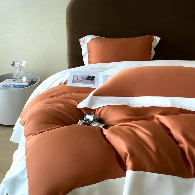 DecorBites™ Eucalyptus Fiber Bedding Set, Summer Coolness, Silky Quilt, Duvet Cover, Sheet Set