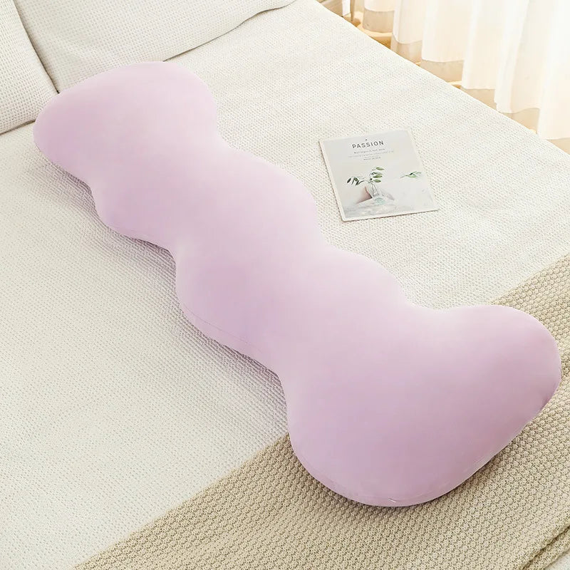 DecorBites™ Ice Cream Wavy Soft Plush Pillow for Girls Bedroom & Sofa