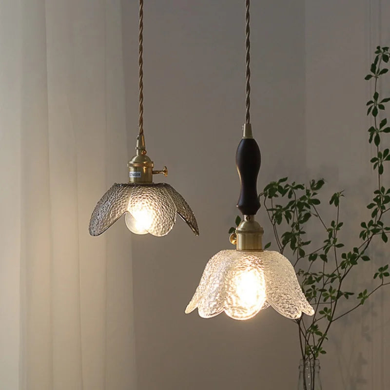 DecorBites™ Clear Glass LED Pendant Lamp for Dining Coffee Restaurantr Aisle - Modern Nordic Design