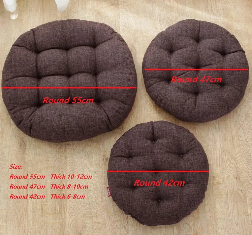 DecorBites™ Kids' Round Floor Cushions: Flexible Seating for Home, Preschool, Yoga