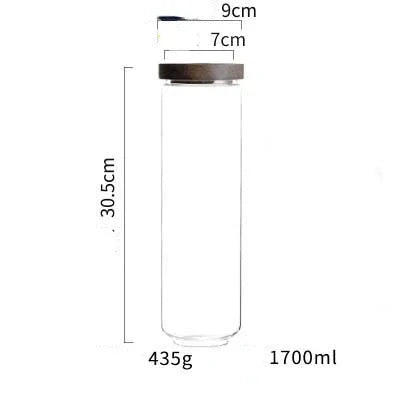 DecorBites™ Glass Hermetic Storage Jars with Airtight Lids
