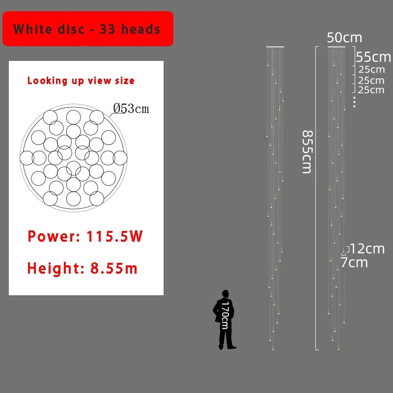 DecorBites™ 2024 Nordic Minimalist Ceiling Chandelier - Trendy Living Room Lighting Decor