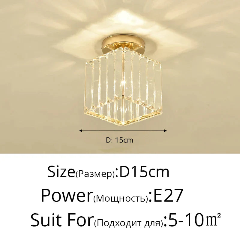 DecorBites™ Crystal Glass Nordic LED Chandelier for Modern Indoor Lighting