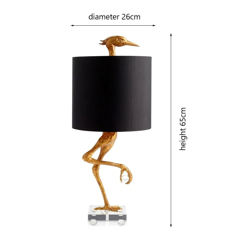 DecorBites™ Creative Ostrich Table Lamp for Modern Home Decor in Living Room and Bedroom