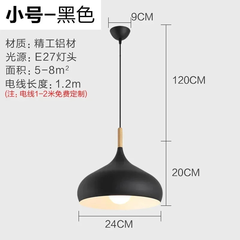 Nordic Stainless Steel Creative Pendant Light
