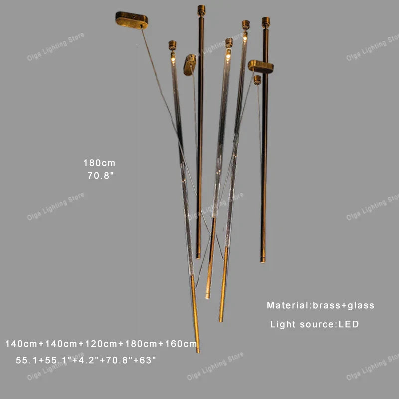 مصباح DecorBites™ الصناعي الاسكندنافي LED المعلق لديكور غرفة الطعام