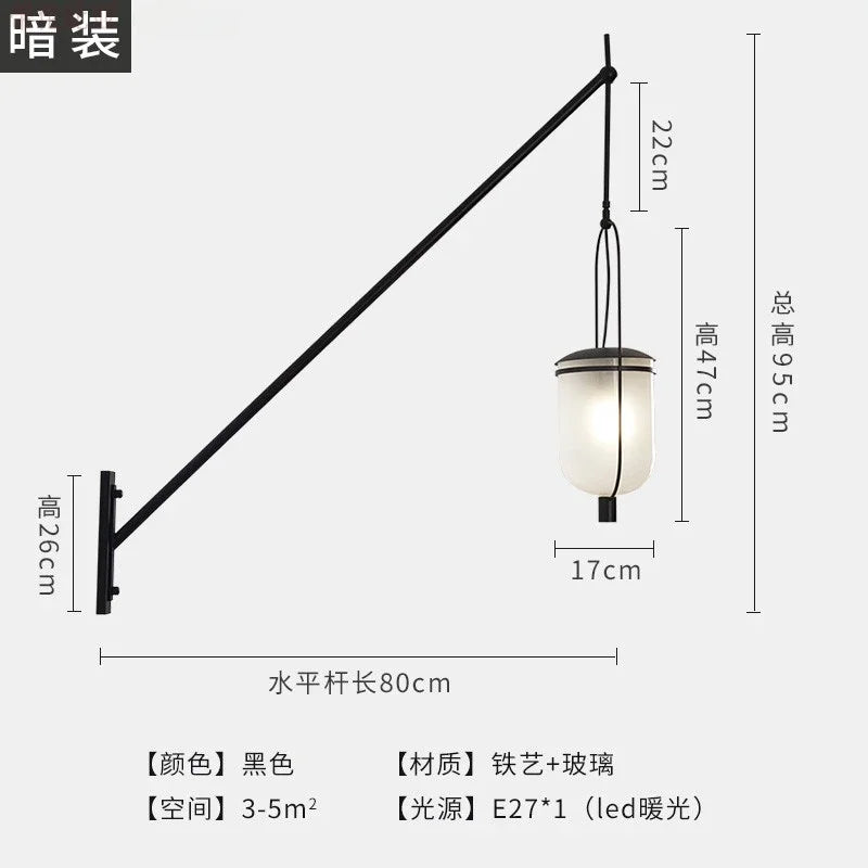 DecorBites™ Industrial Retro Swing Arm LED Wall Lamp for Restaurant Loft Decor