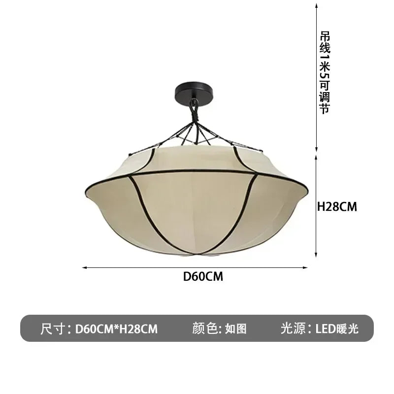 DecorBites™ مصباح معلق مظلة يابانية - فانوس سقف LED لغرفة المعيشة وغرفة النوم والمكتب