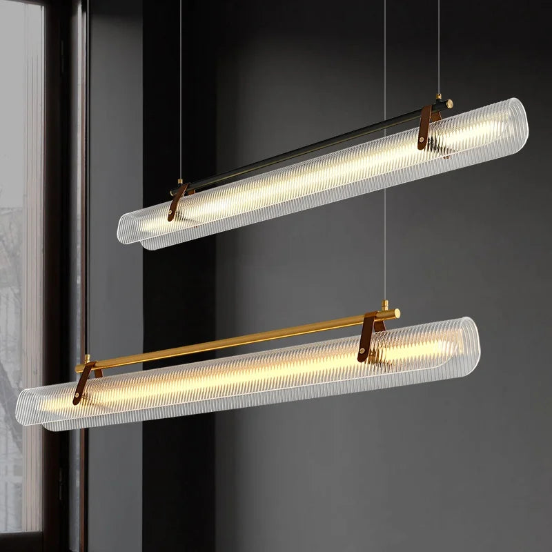 Nordic Minimalist Acrylic Strip Pendant Light