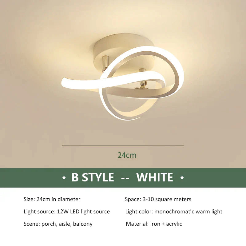 ثريا سقف LED DecorBites™ مصباح غرفة نوم حديث ديكور داخلي إضاءة مثبتة على السطح