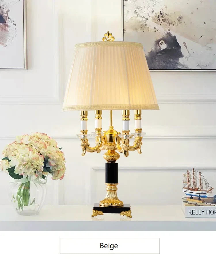 DecorBites™ Black Crystal Bedroom Table Lamp - Luxury Modern Decor