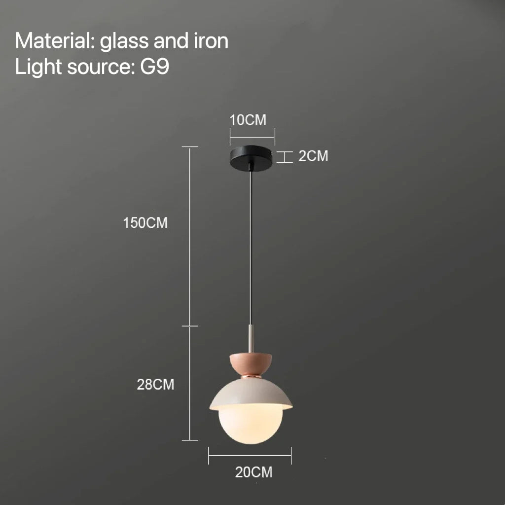 DecorBites™ Glass Ball Pendant Lamp: Modern Nordic Light Fixture for Home Decor, Kitchen, Dining, Bedroom
